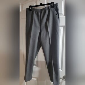 Comfy gray pants from Classic Collection. Petite size 10-with elastic waist.